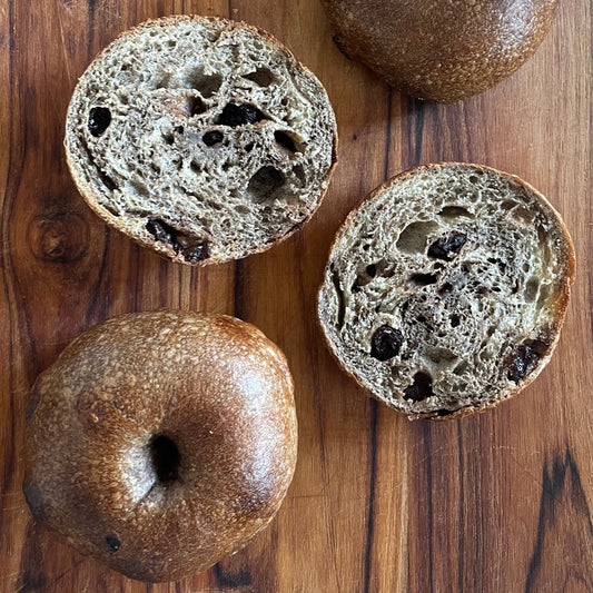 Bagels Cinnamon Raisin masa madre - Bolsa x 4
